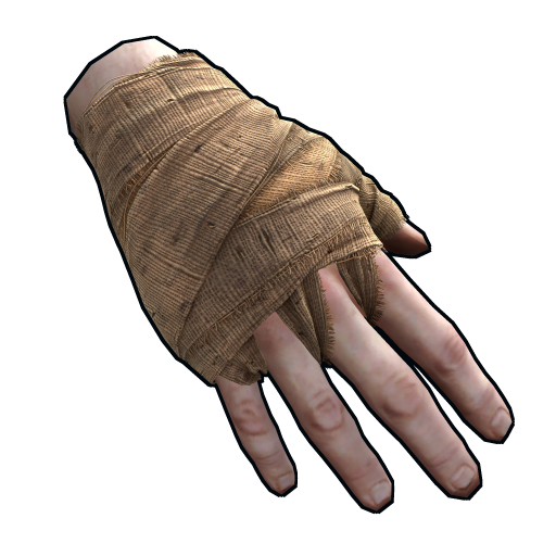 Magic Rust Burlap Gloves